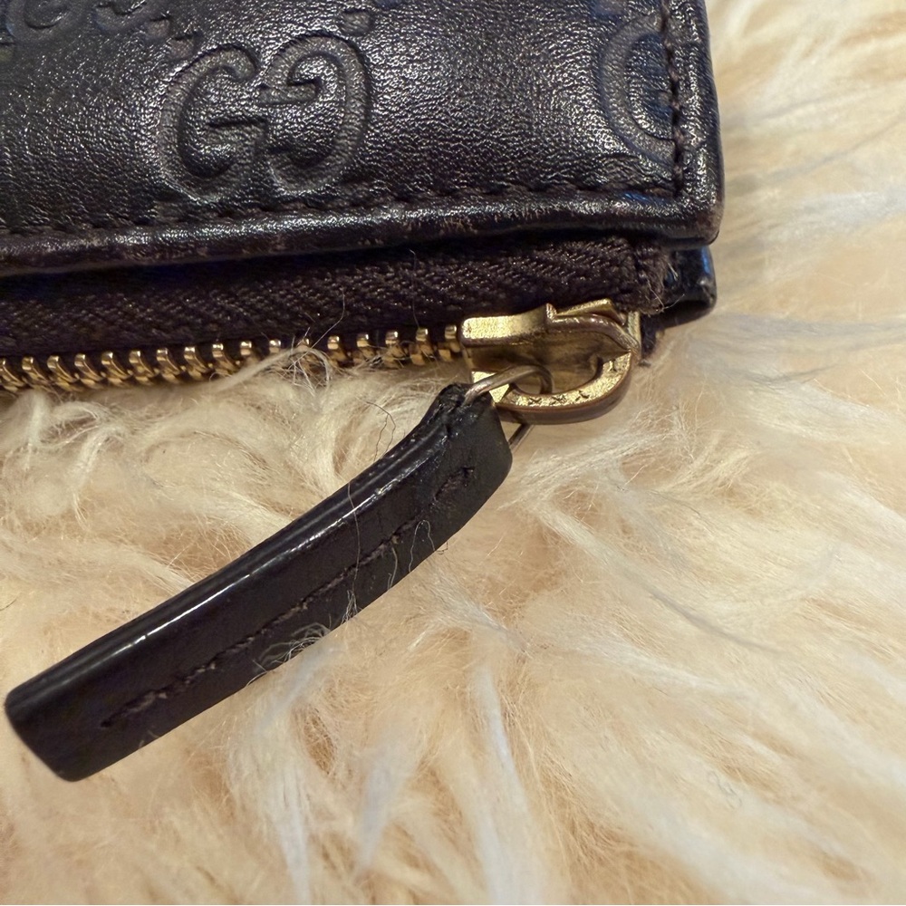 Gucci Imprint Zipper Long Wallet GG Monogram‎ Brown Gucci Wallet - Picture 6 of 9